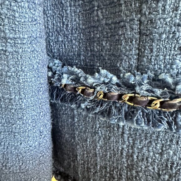 Boston Proper, Vintage jacket, Two tone blue, Size 16 - Picture 4 of 16